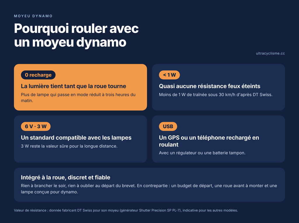 dynamo moyeu avantages