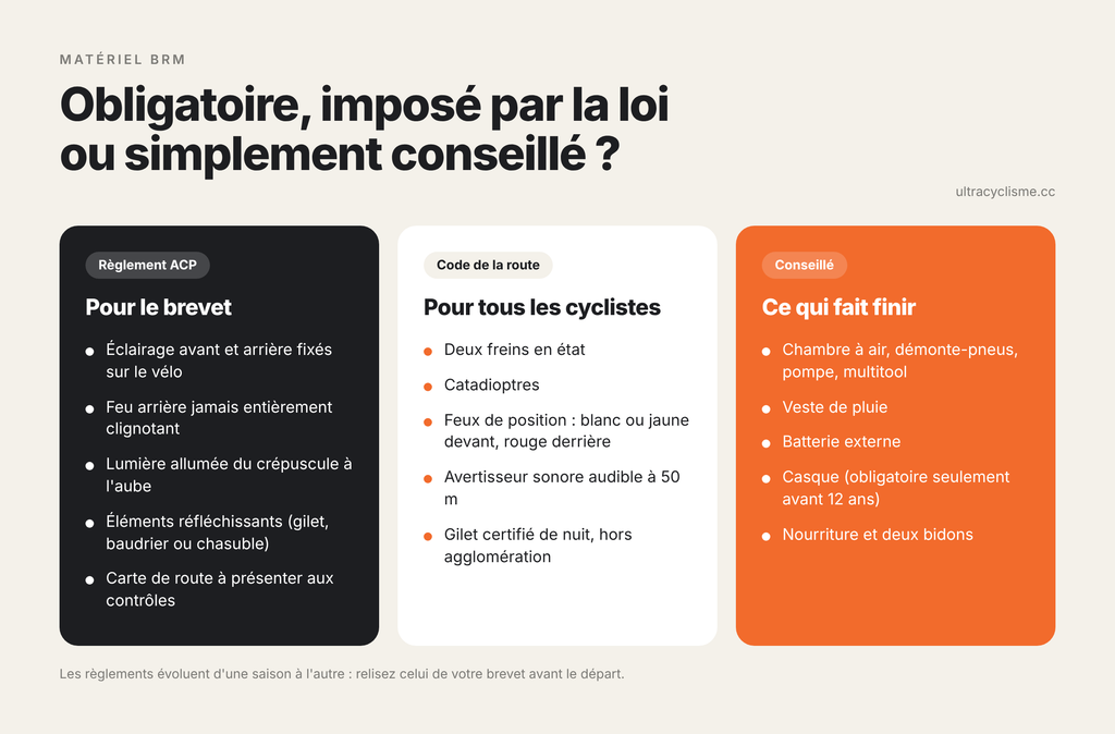 infographie materiel brm obligatoire conseille
